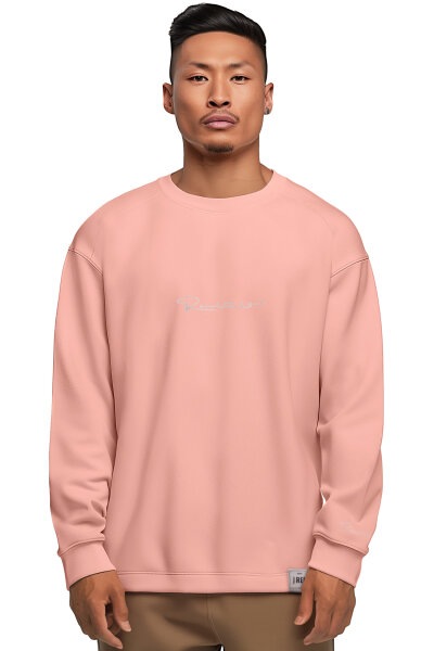 Oversized Langarm Shirt Herren  23RS042 Old Pink S