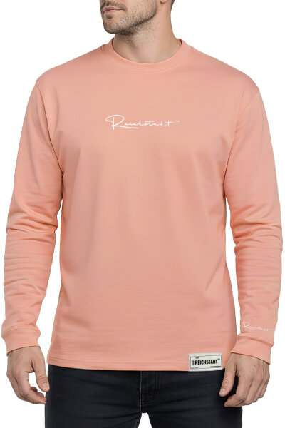 Reichstadt Herren Oversized Langarm Shirt 23RS042 Old Pink S