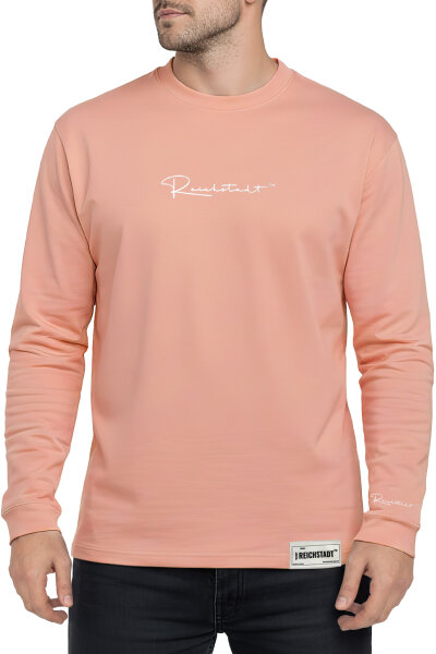 Reichstadt Herren Oversized Langarm Shirt 23RS042 Old Pink M