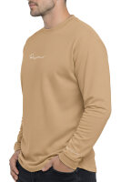 Reichstadt Herren Oversized Langarm Shirt 23RS042 Warm Brown 3XL