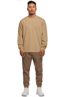 Oversized Langarm Shirt Herren  23RS042 Warm Brown 4XL