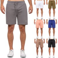 Reichstadt Herren Regular Fit Kurze Hose Marken-Stick...