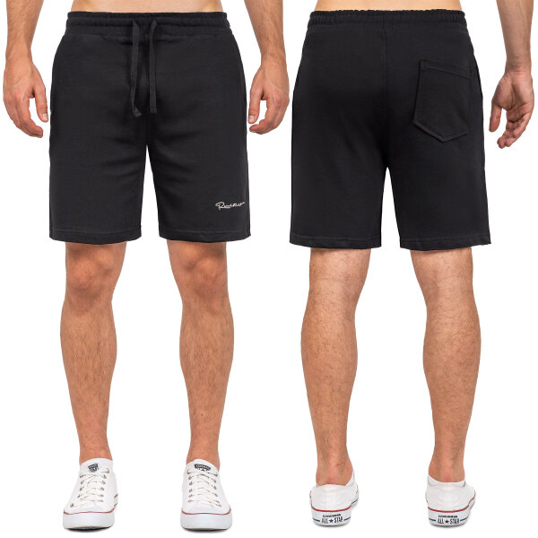 Reichstadt Herren Regular Fit Kurze Hose Marken-Stick 23RS043 Black XL