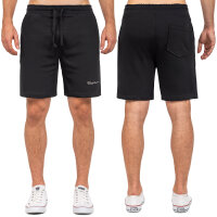 Reichstadt Herren Regular Fit Kurze Hose Marken-Stick 23RS043 Black XL