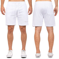Reichstadt Herren Regular Fit Kurze Hose Marken-Stick 23RS043 White L