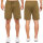 Regular Fit Shorts Herren Marken-Stick 23RS043 Khaki M