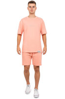 Reichstadt Herren Regular Fit Kurze Hose Marken-Stick 23RS043 Old Pink 3XL