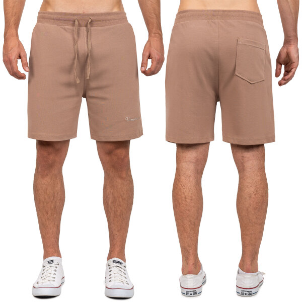 Reichstadt Herren Regular Fit Kurze Hose Marken-Stick 23RS043 Warm Brown S