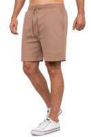 Reichstadt Herren Regular Fit Kurze Hose Marken-Stick 23RS043 Warm Brown S