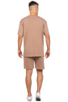 Reichstadt Herren Regular Fit Kurze Hose Marken-Stick 23RS043 Warm Brown S