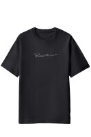 Reichstadt Damen Oversized Kurzarmshirt Brand Stick 23RSW044 Black XL