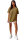 Reichstadt Damen Oversized Kurzarmshirt Brand Stick 23RSW044 Khaki XS