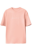Reichstadt Damen Oversized Kurzarmshirt Brand Stick 23RSW044 Old Pink L