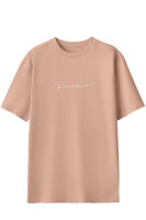Reichstadt Damen Oversized Kurzarmshirt Brand Stick 23RSW044 Warm Brown XL