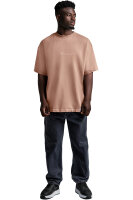 Oversized T-Shirt Herren Logoschriftzug 22RS033 Warm Brown S