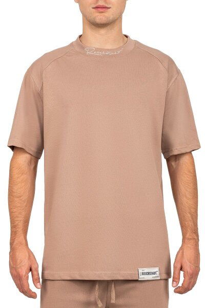 Herren Oversize T-Shirt 23RS041 Warm Brown 3XL