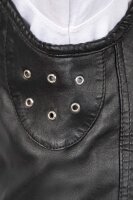 Reichstadt Herren Regular Fit Kunstlederweste RS006W PU Black XXL