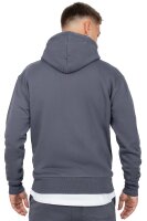 Reichstadt Herren Regular Fit Hoodie Marken-Stick 23RS034 Anthracite S