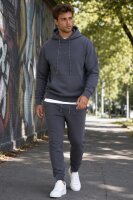 Reichstadt Herren Regular Fit Hoodie Marken-Stick 23RS034 Anthracite 4XL
