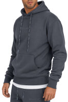 Reichstadt Herren Regular Fit Hoodie Marken-Stick 23RS034 Anthracite 4XL