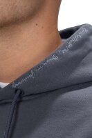Reichstadt Herren Regular Fit Hoodie Marken-Stick 23RS034 Anthracite 5XL