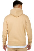 Regular Fit Hoodie Herren Marken-Stick 23RS034 Beige M