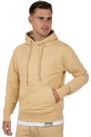 Regular Fit Hoodie Herren Marken-Stick 23RS034 Beige XXL