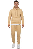 Regular Fit Hoodie Herren Marken-Stick 23RS034 Beige XXL