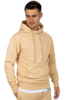 Reichstadt Herren Regular Fit Hoodie Marken-Stick 23RS034 Beige 5XL