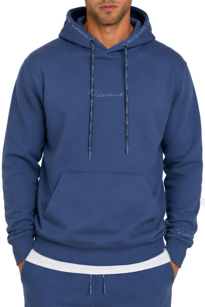 Reichstadt Herren Regular Fit Hoodie Marken-Stick 23RS034 Dark Blue XL