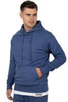 Regular Fit Hoodie Herren Marken-Stick 23RS034 Dark Blue XL