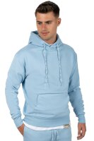 Reichstadt Herren Regular Fit Hoodie Marken-Stick 23RS034 Baby Blue 3XL