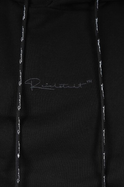 Reichstadt Herren Regular Fit Hoodie Marken-Stick 23RS034 Black XS