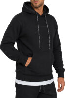 Reichstadt Herren Regular Fit Hoodie Marken-Stick 23RS034 Black M