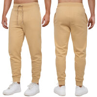 Reichstadt Herren Regular Fit Sporthose Marken-Stick 23RS035 Beige XL