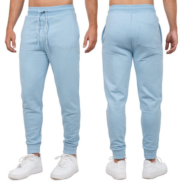 Reichstadt Herren Regular Fit Sporthose Marken-Stick 23RS035 Baby Blue 5XL