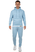 Reichstadt Herren Regular Fit Sporthose Marken-Stick 23RS035 Baby Blue 5XL