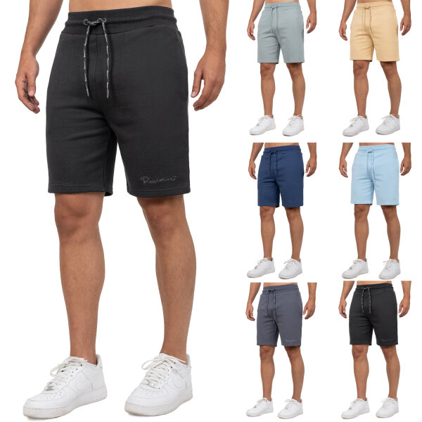Reichstadt Herren Regular Fit Kurze Hose Marken-Stick 23RS036