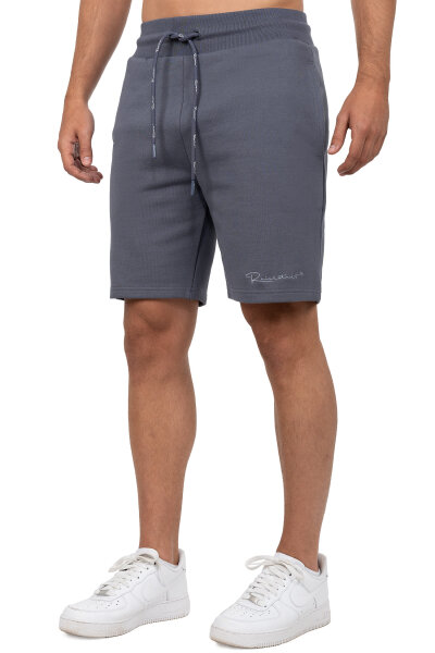 Reichstadt Herren Regular Fit Kurze Hose Marken-Stick 23RS036 Anthracite 3XL