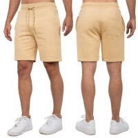 Reichstadt Herren Regular Fit Kurze Hose Marken-Stick 23RS036 Beige M