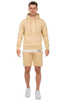 Reichstadt Herren Regular Fit Kurze Hose Marken-Stick 23RS036 Beige 4XL