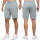 Regular Fit Shorts Herren Marken-Stick 23RS036 Grey XS