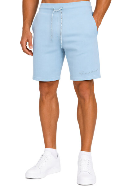 Reichstadt Herren Regular Fit Kurze Hose Marken-Stick 23RS036 Baby Blue L