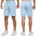 Regular Fit Shorts Herren Marken-Stick 23RS036 Baby Blue XXL