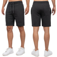 Reichstadt Herren Regular Fit Kurze Hose Marken-Stick 23RS036 Black L