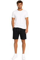 Reichstadt Herren Regular Fit Kurze Hose Marken-Stick 23RS036 Black 4XL