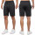 Regular Fit Shorts Herren Marken-Stick 23RS036 Black 5XL