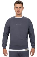 Reichstadt Herren Regular Fit Pullover Logo-Stitching 23RS037 Anthracite S