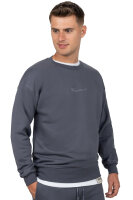 Reichstadt Herren Regular Fit Pullover Logo-Stitching 23RS037 Anthracite S
