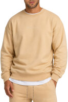 Reichstadt Herren Regular Fit Pullover Logo-Stitching 23RS037 Beige XS